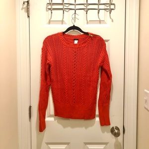 Orange JCrew Sweater
